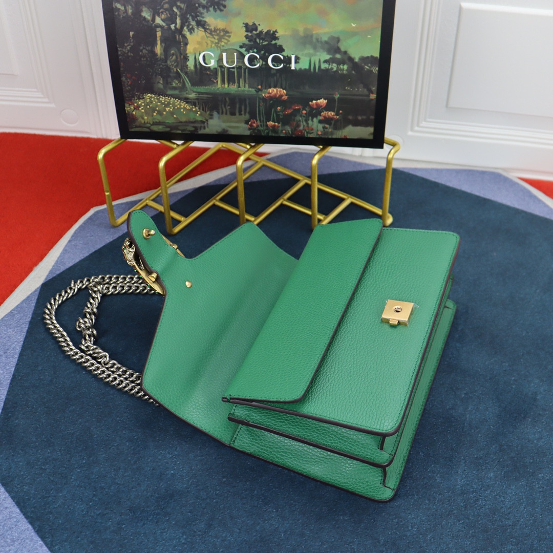 Gvc*1 DIONYSUS SMALL SHOULDER BAG GREEN 28x18x9cm