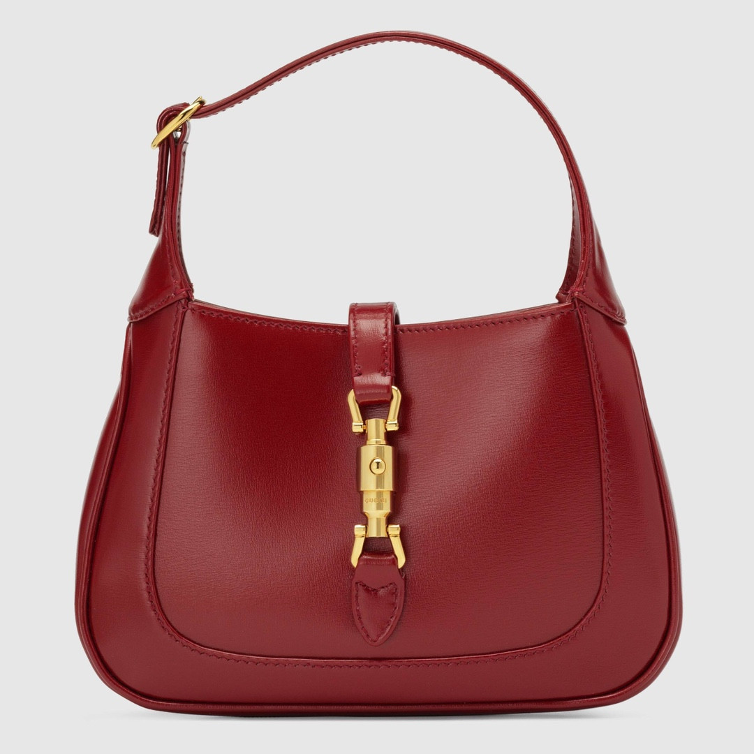 Gvc*1 JACKIE 1961 MINI SHOULDER BAG RED 7.5"W x 5.1"H x 1.2"D