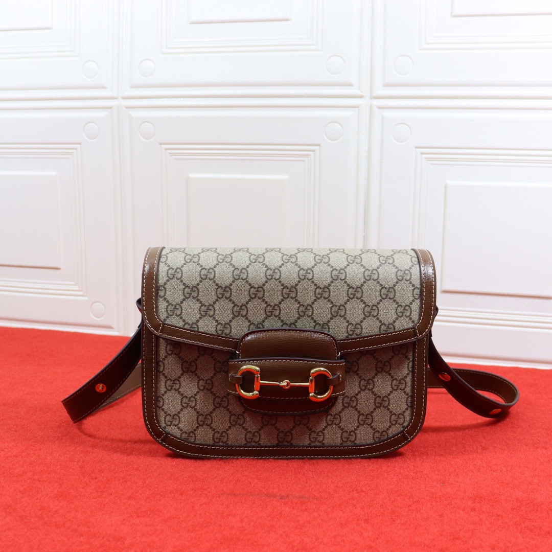 Gvc*1 HORSEBIT 1955 SHOULDER BAG 9.8"W x 7"H x 3.1"D