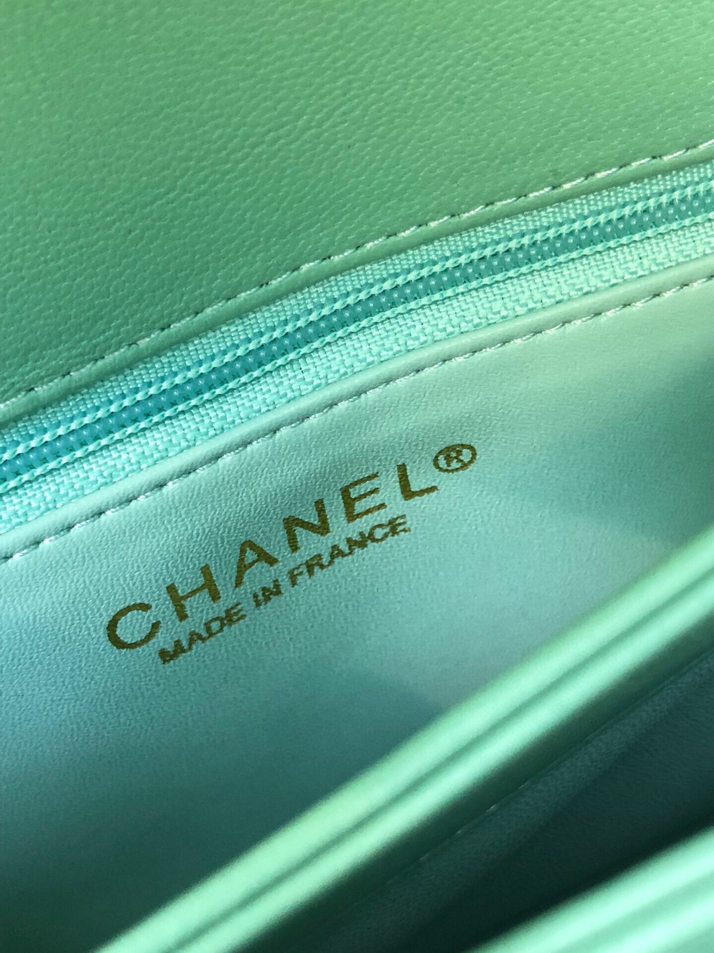 Ch**el FLAP BAG WITH TOP HANDLE 6.6 × 9.8 × 4.7 in