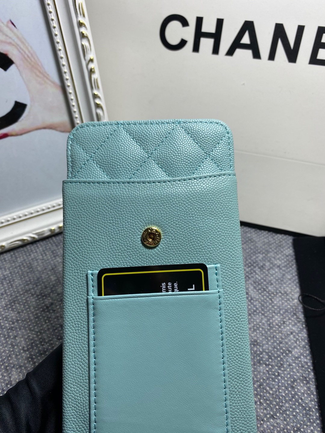 Ch**el LONG ZIPPED WALLET 19-11cm