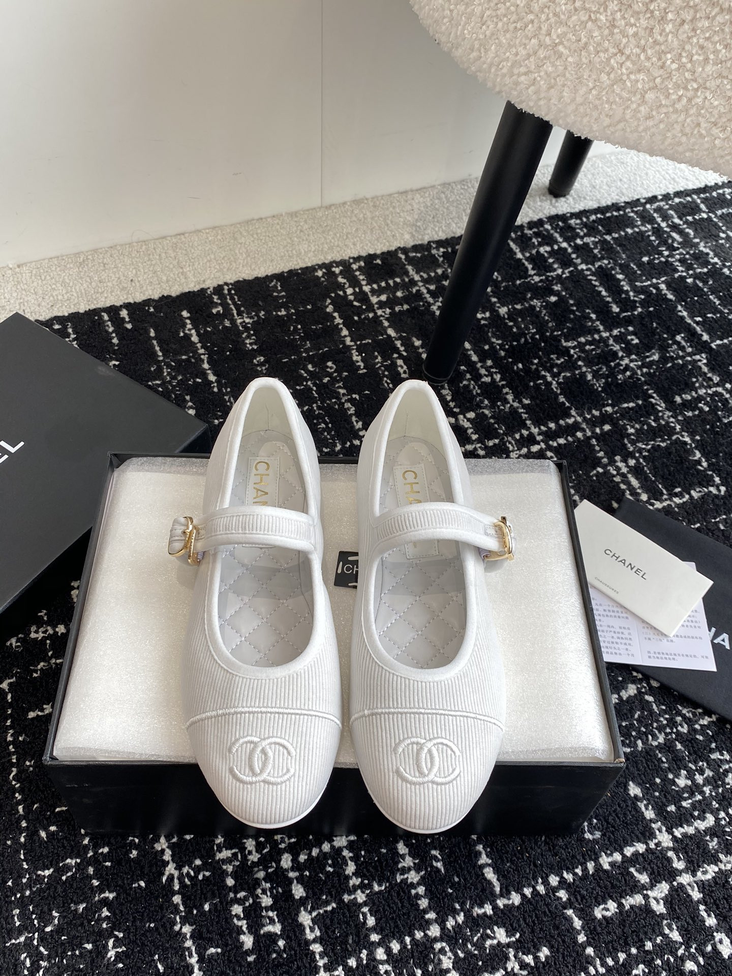 UA Ch**el MARY JANES Cotton & Silk