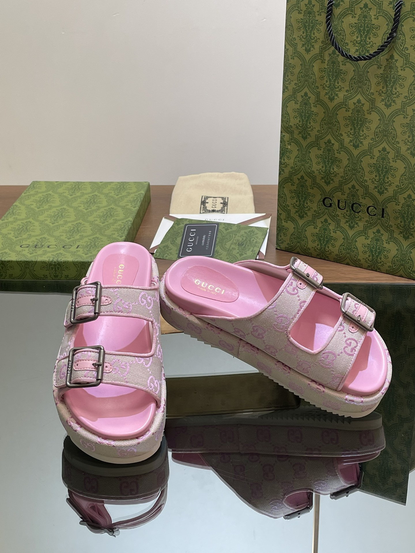 UA Gvc*1 SANDAL WITH DOUBLE G