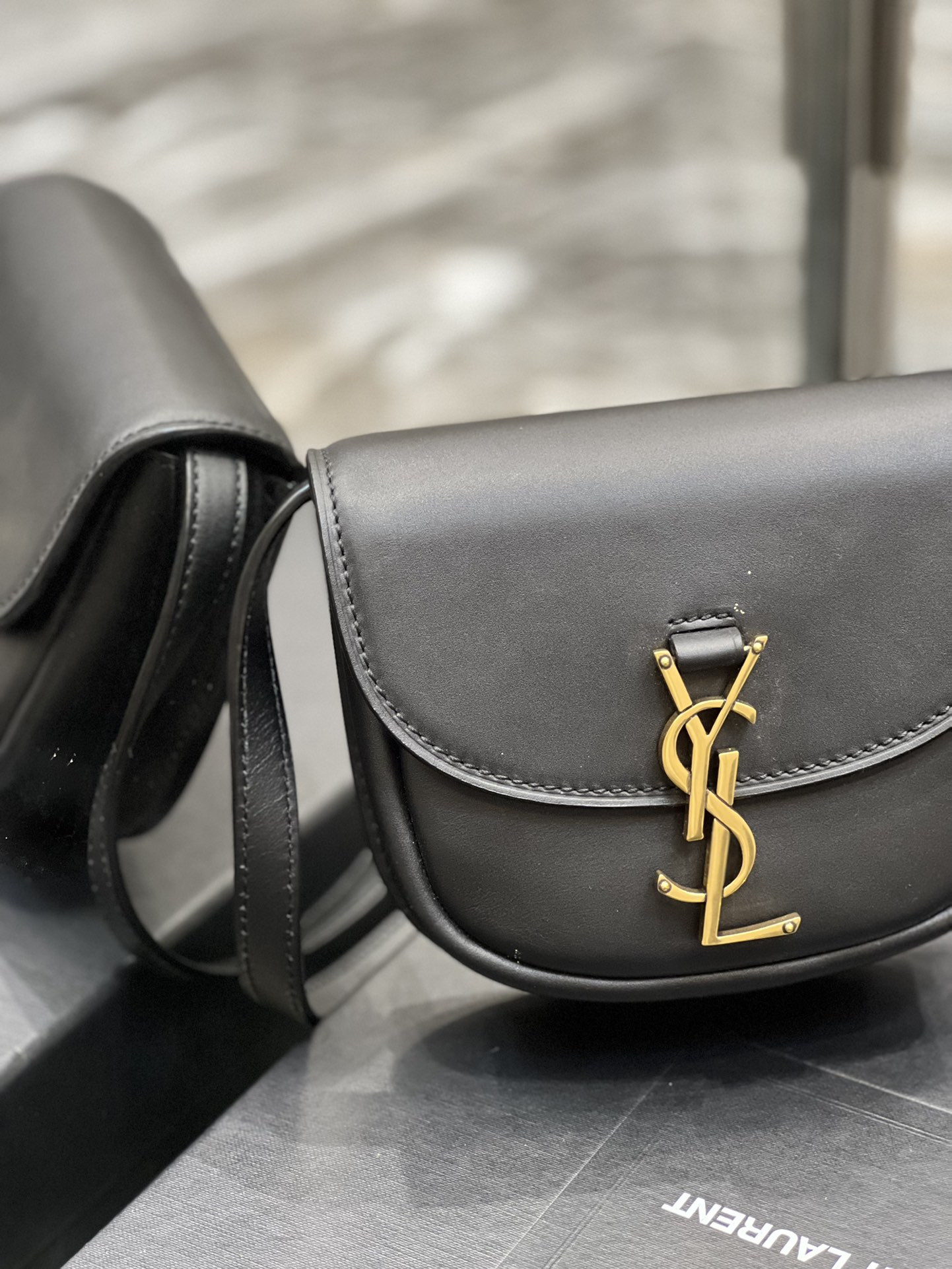 Y51 KAIA SMALL SATCHEL IN SMOOTH LEATHER 15x14x4.5cm