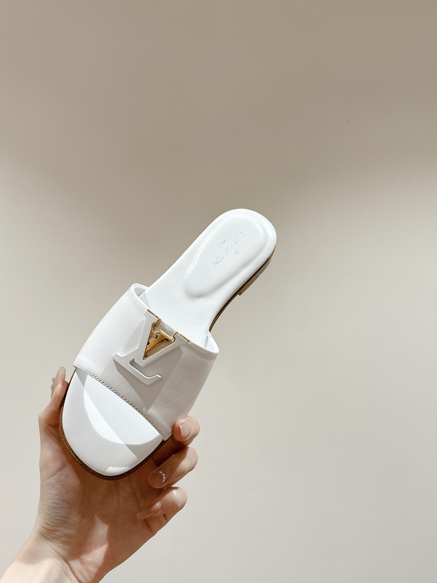 UA LV Capri Flat Mule White