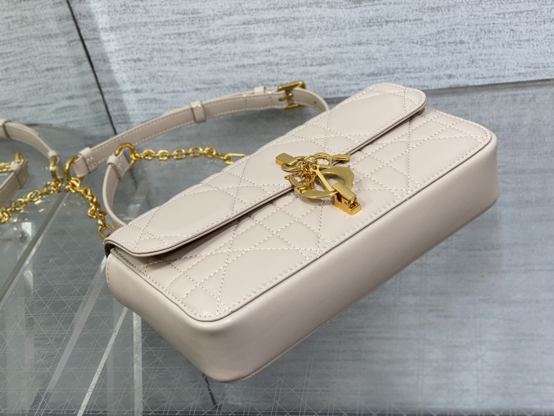 D10r Mini D10r Ange Bag Pink Macrocannage Calfskin 20 x 12 x 5 cm