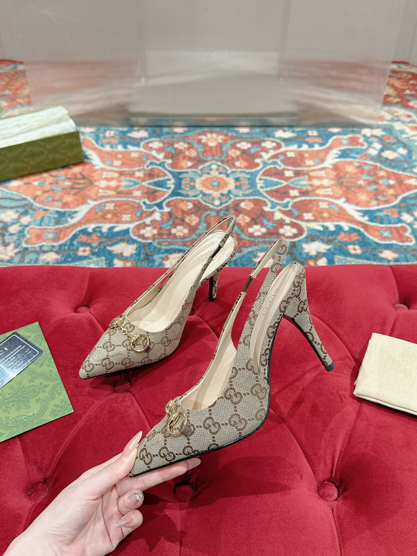 UA Gvc*1 HORSEBIT SLINGBACK PUMP HIGH HEEL