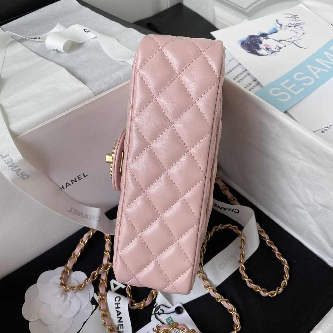 Ch**el MINI CLASSIC HANDBAG WITH TOP HANDLE 12 × 20 × 6 CM