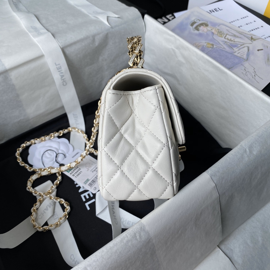 Ch**el 24A Mini Classic Handbag 12 × 20 × 6 cm