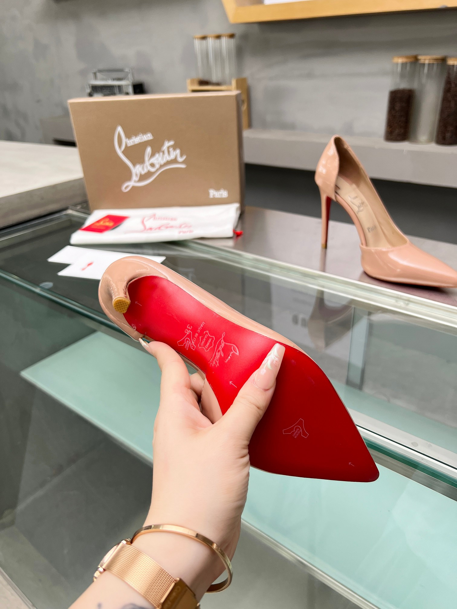 ua chr1st1an louboutin cl red-botT0m shoes