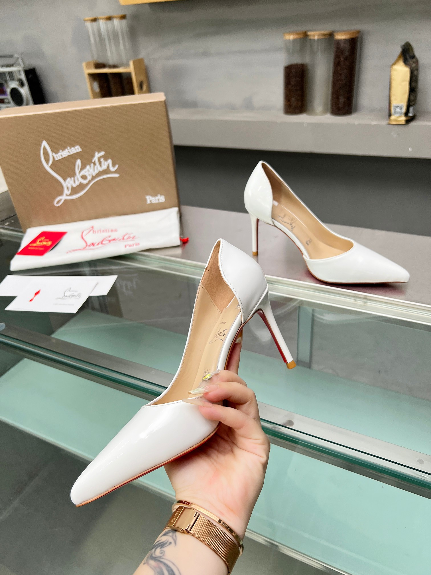 ua chr1st1an louboutin cl red-botT0m shoes