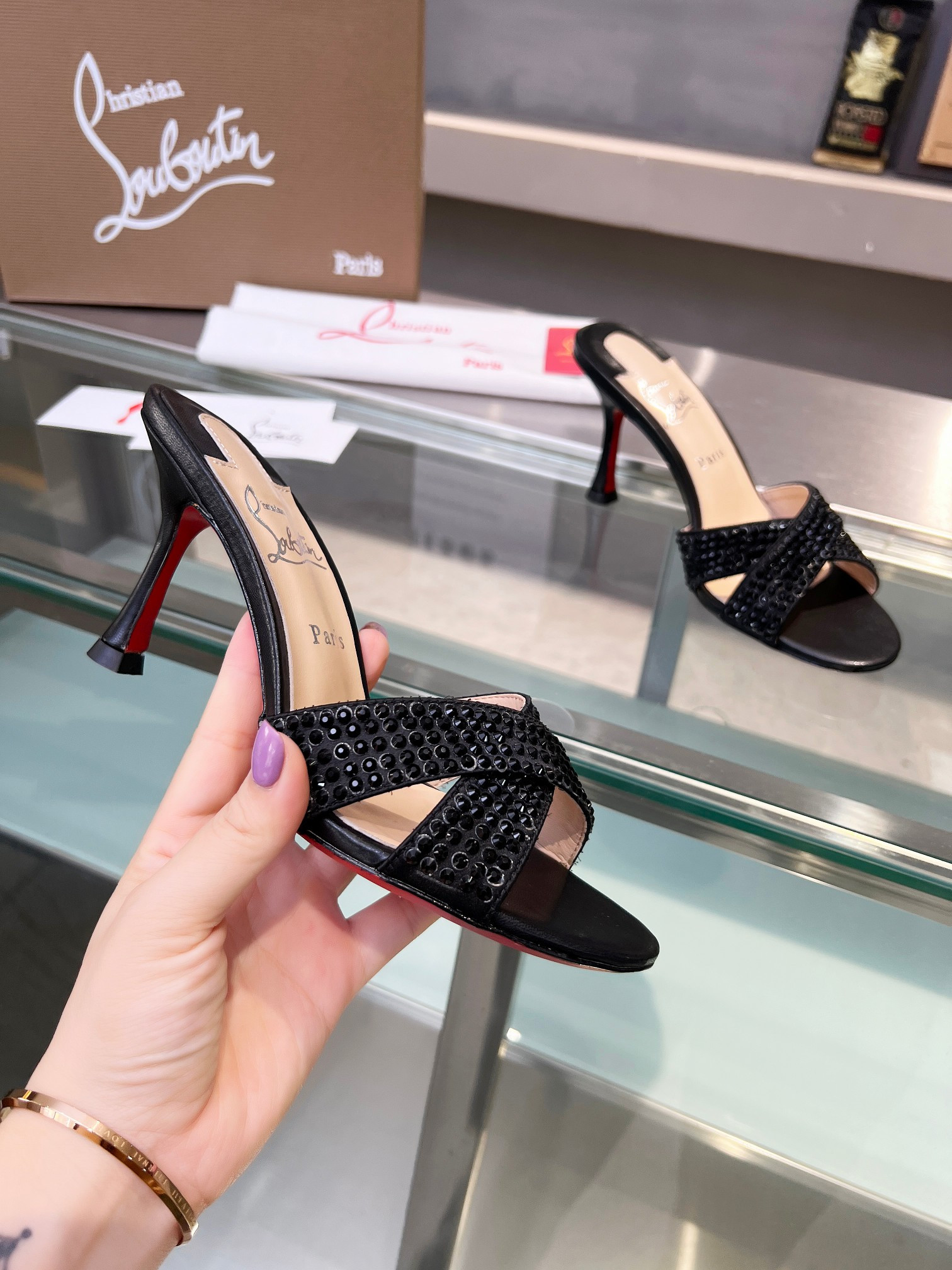 ua chr1st1an louboutin cl red-botT0m shoes