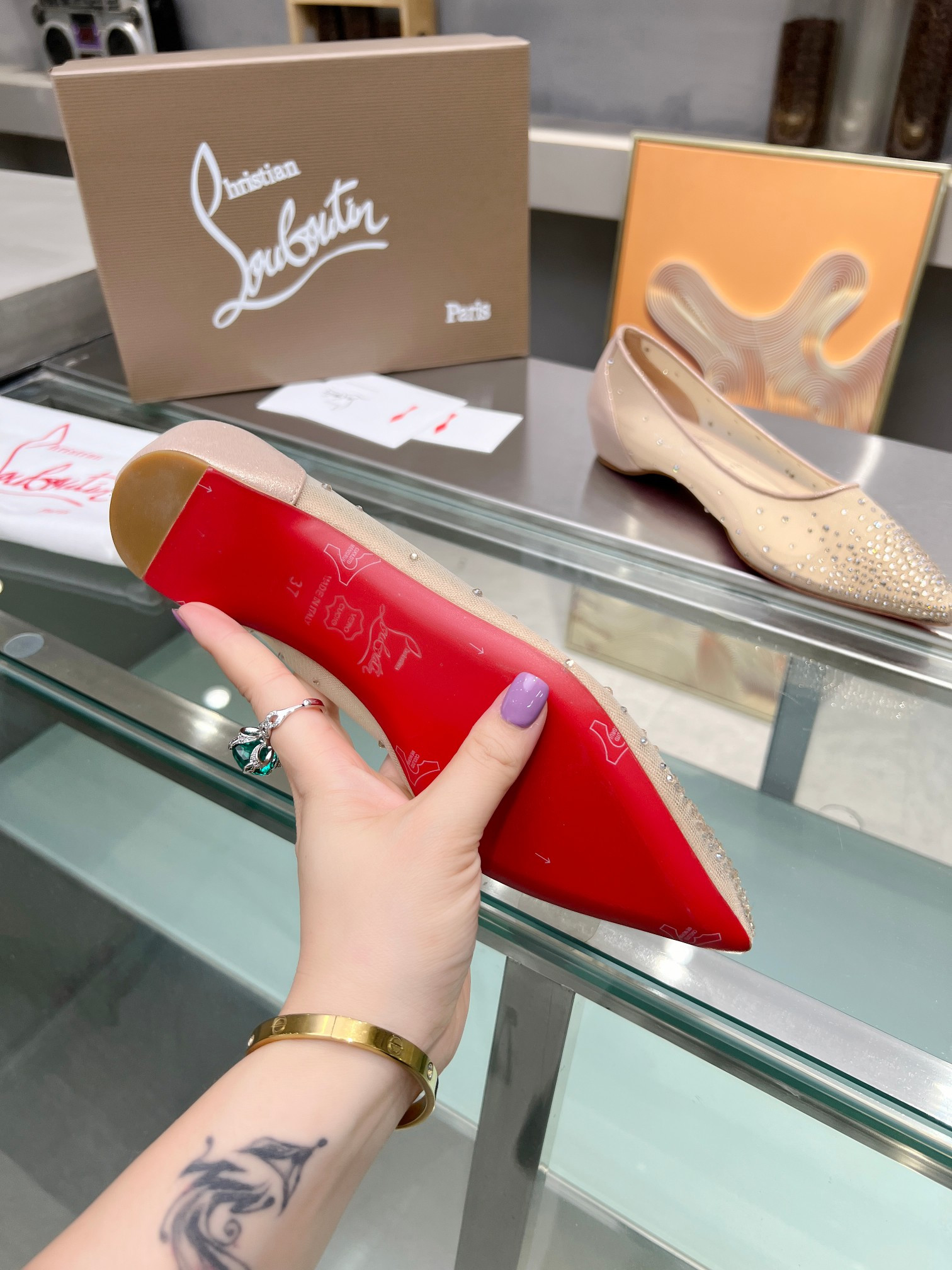 ua chr1st1an louboutin cl red-botT0m shoes