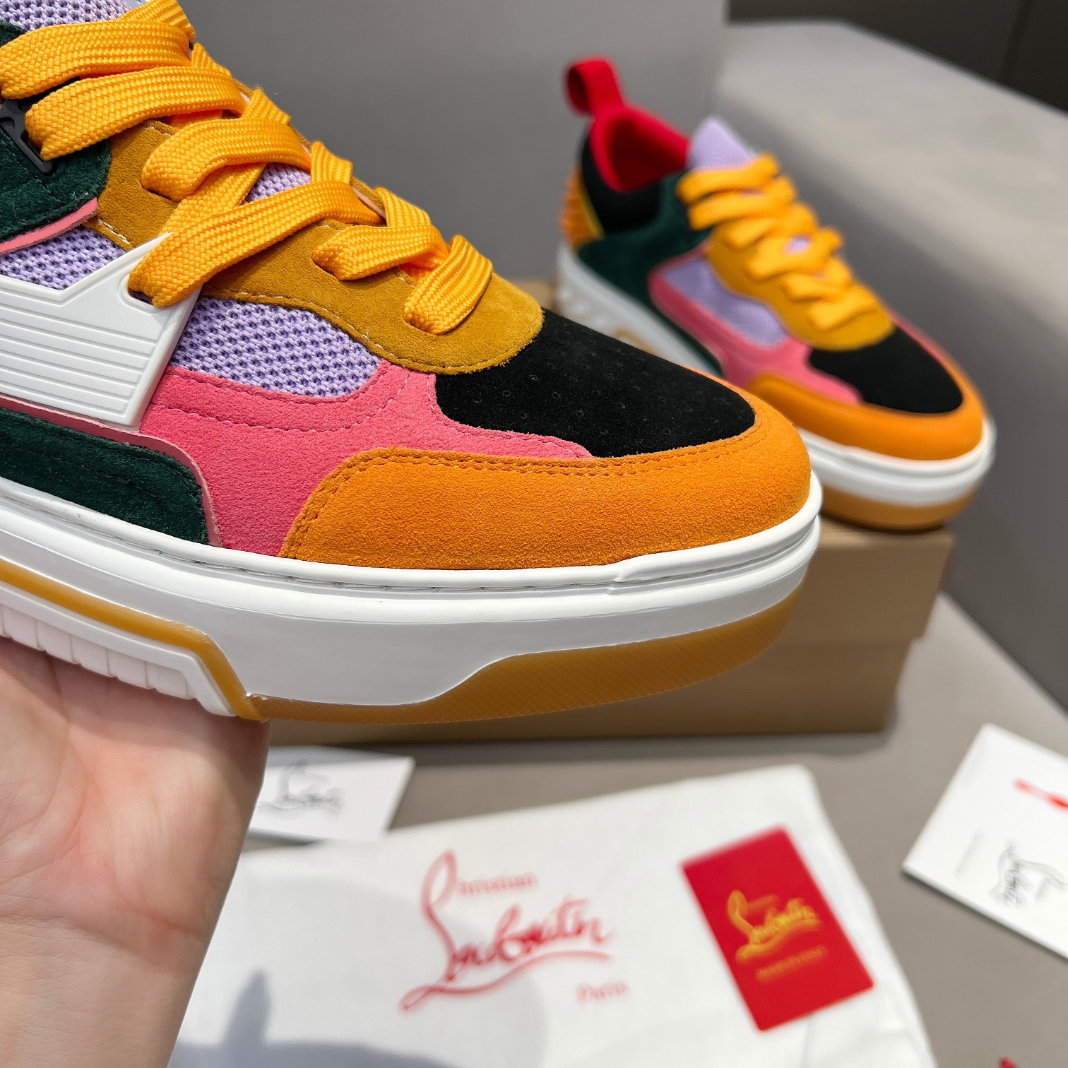 UA Chr1st1an Louboutin 2024 [New]ASTROLOUBI Unisex Thick-Soled Sneakers