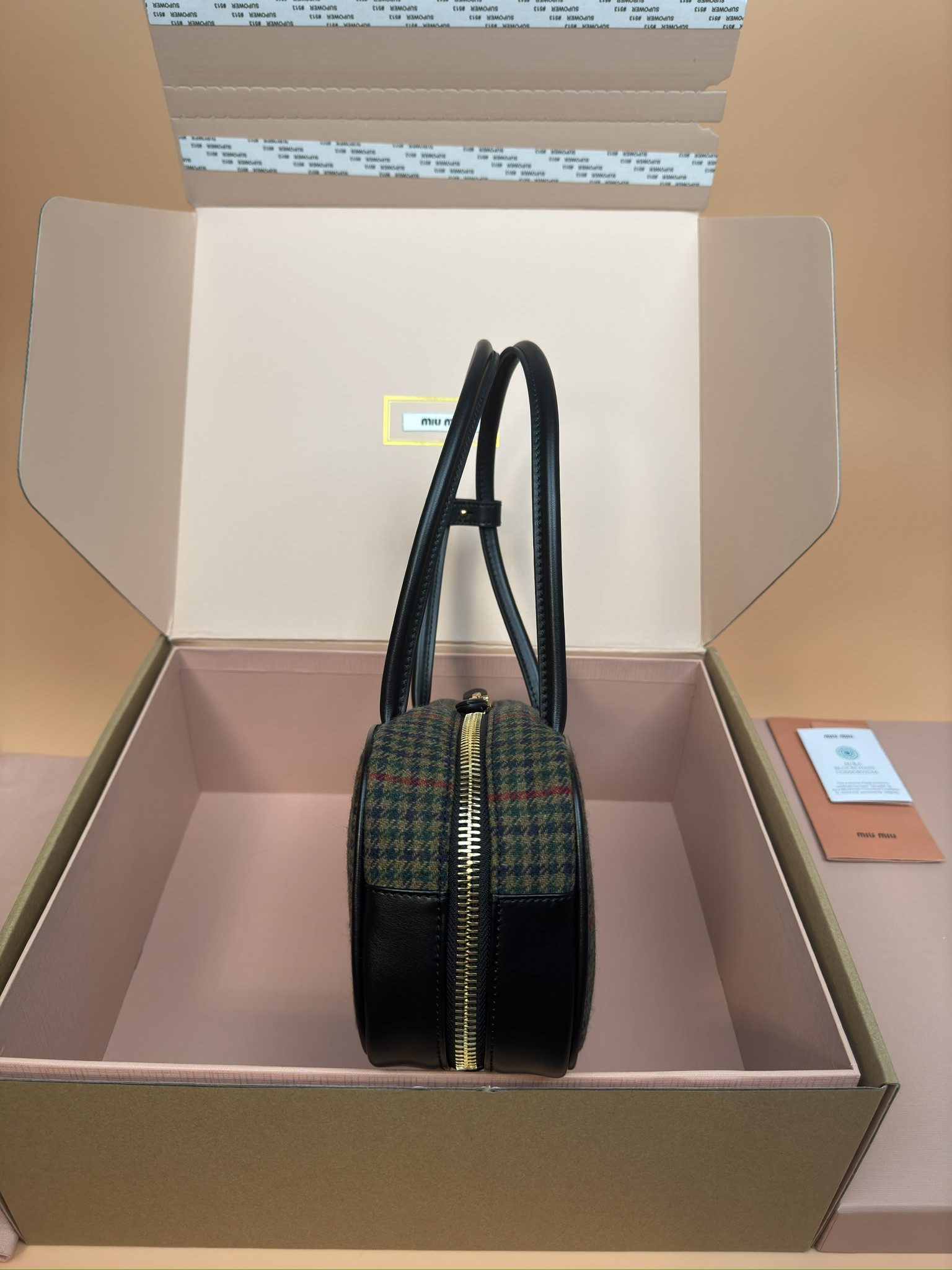M1v M1v leather beau bag 28×15×9cm