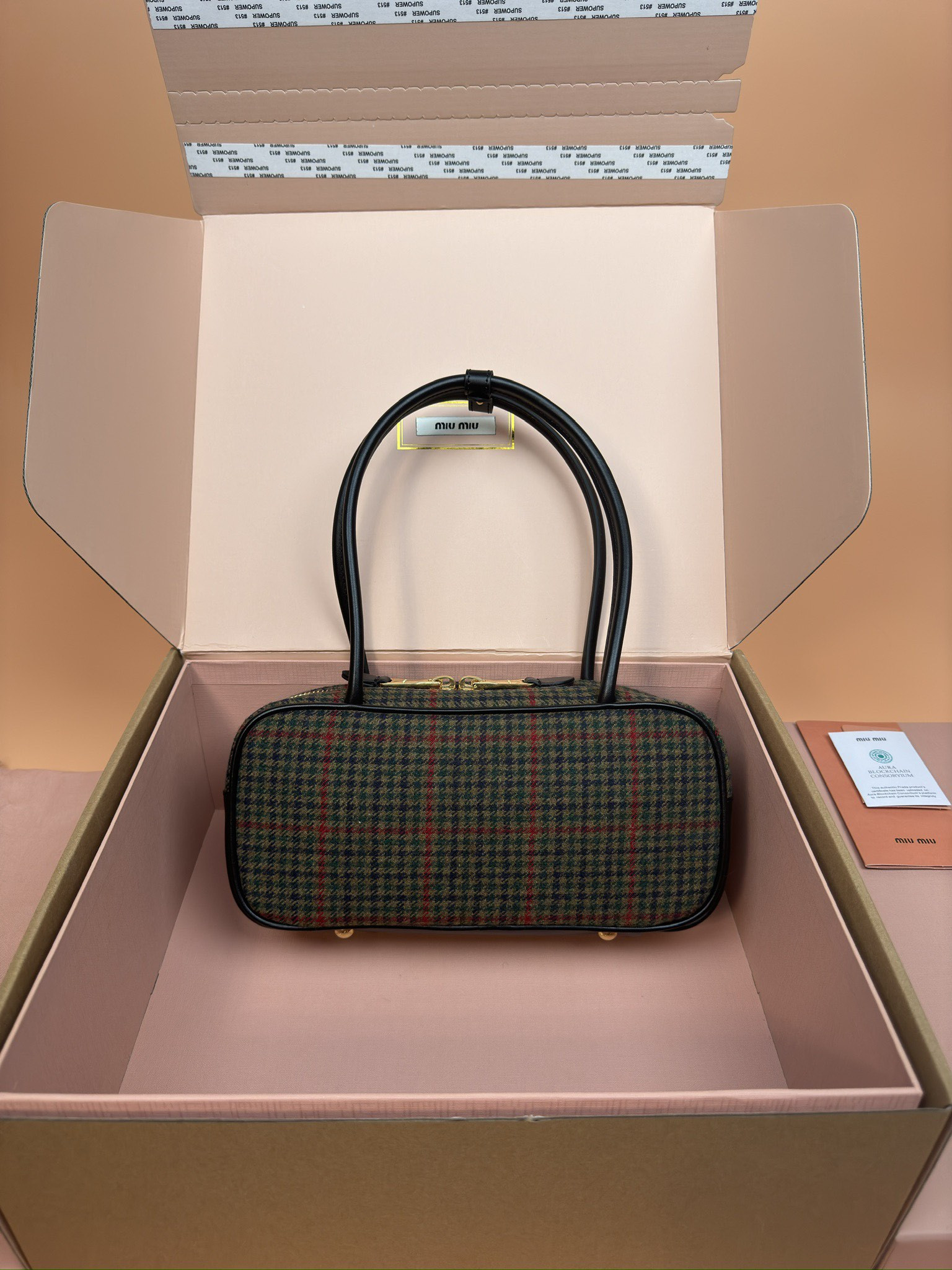 M1v M1v leather beau bag 28×15×9cm