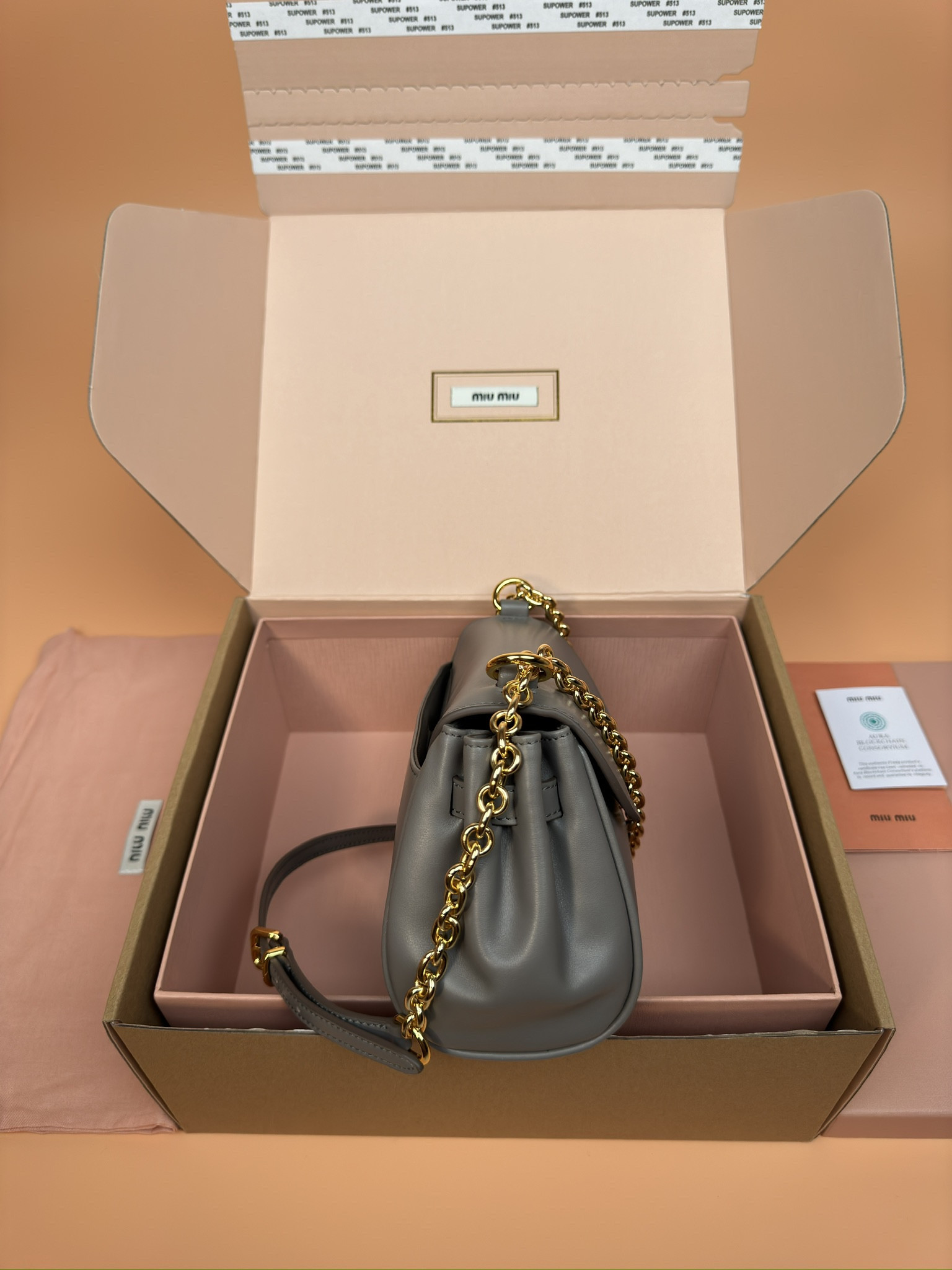 M1v M1v leather shoulder bag 13.5x24x9cm