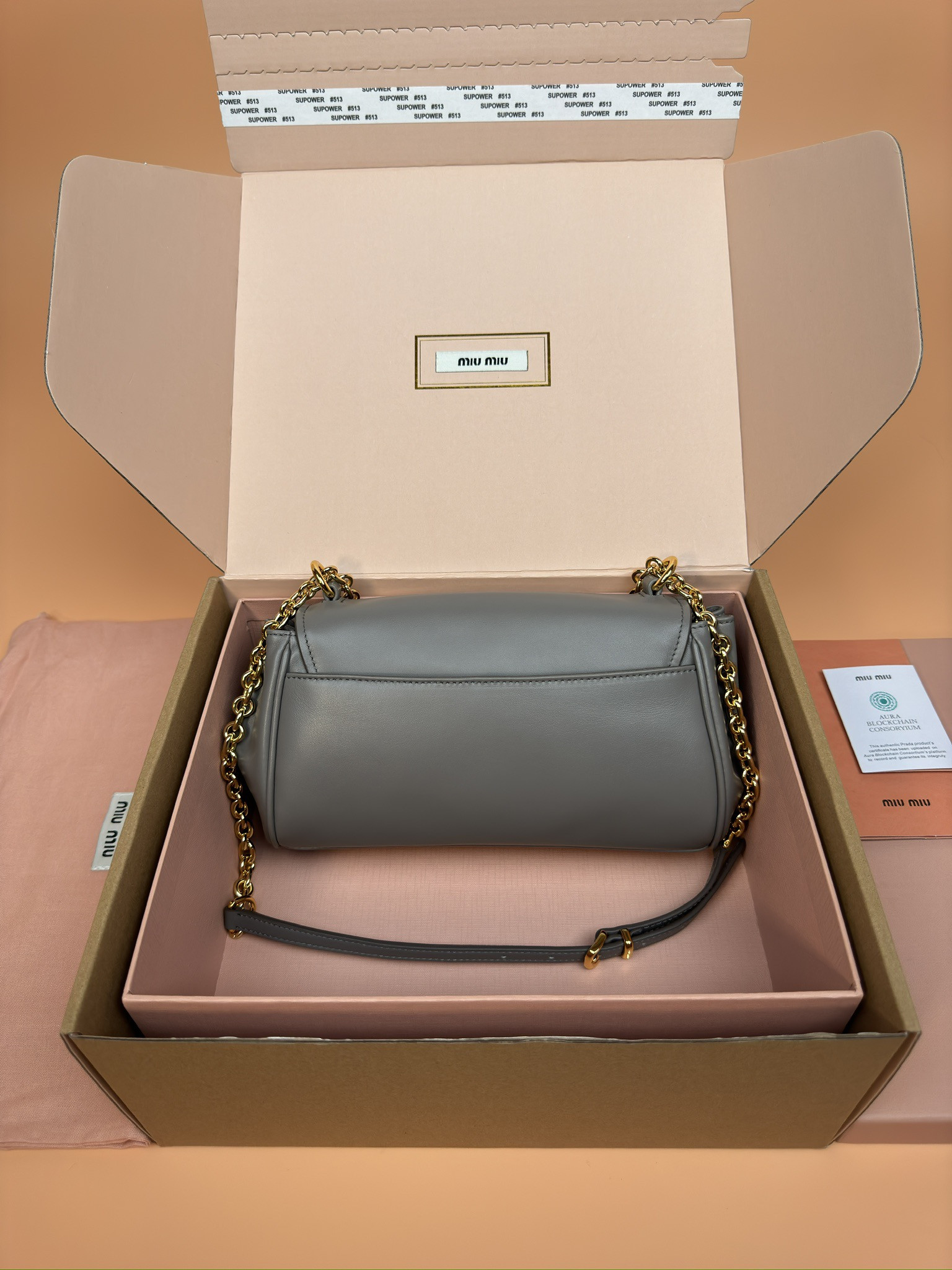 M1v M1v leather shoulder bag 13.5x24x9cm