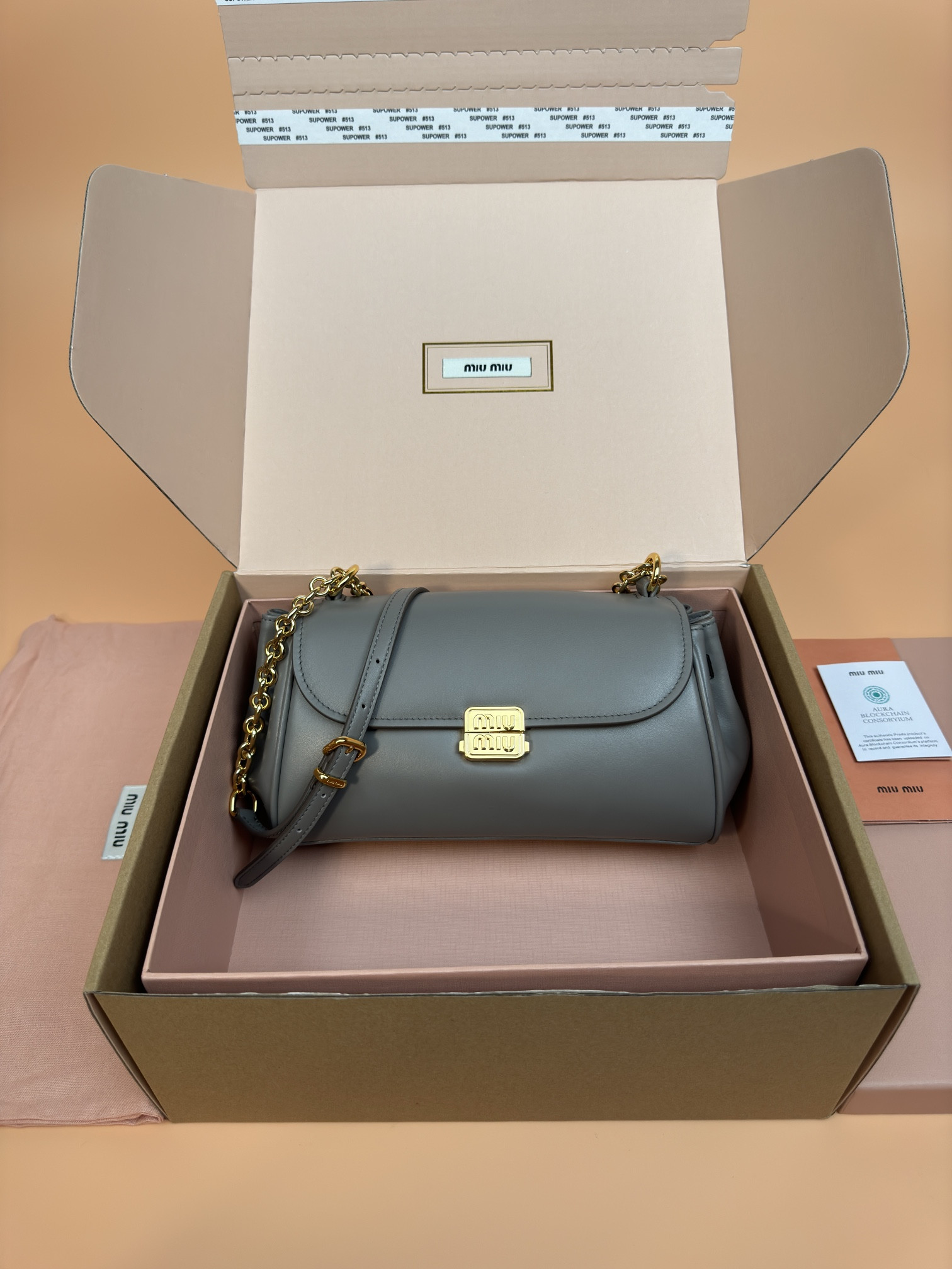 M1v M1v leather shoulder bag 13.5x24x9cm