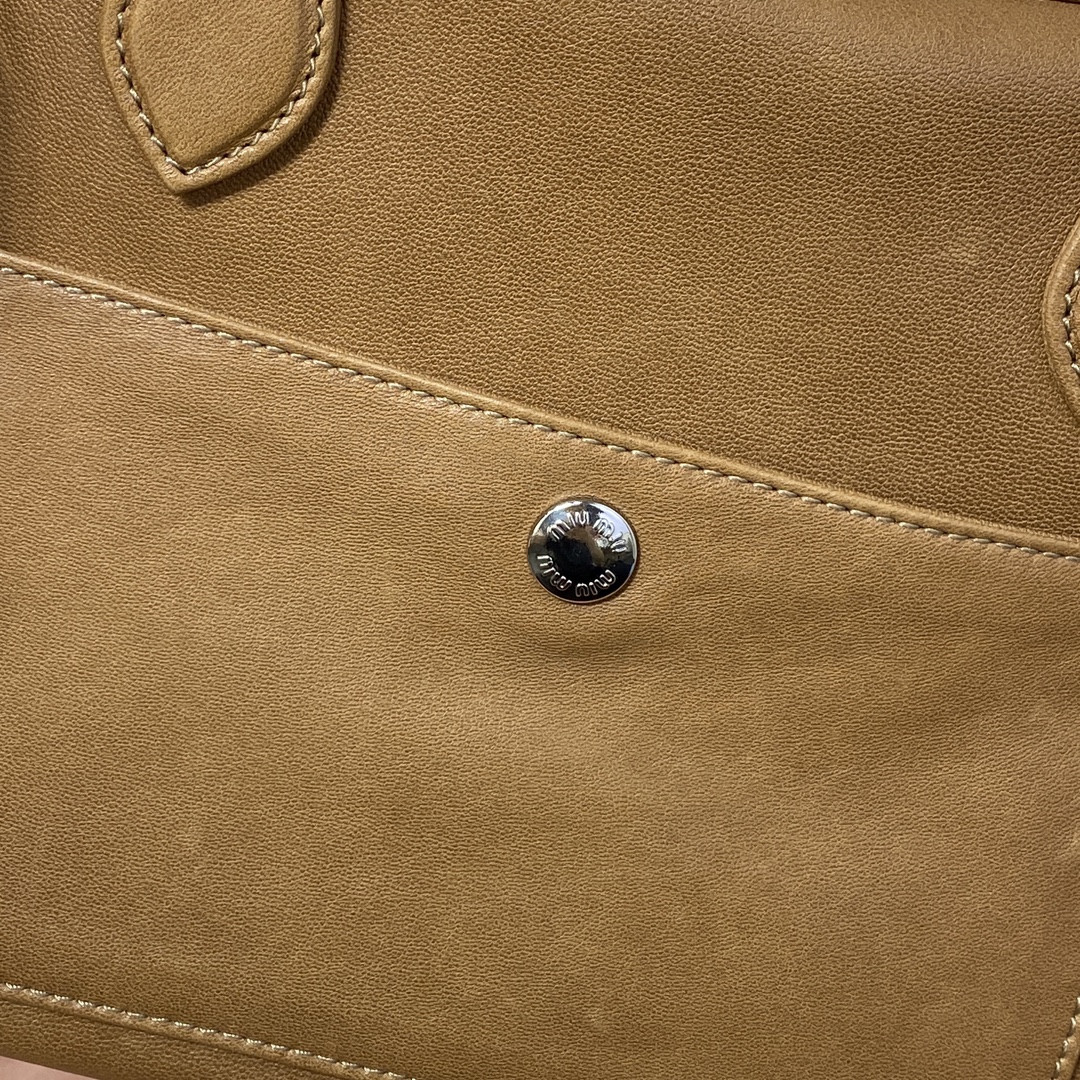 M1v M1v nappa leather top-handle bag 22x32x14cm