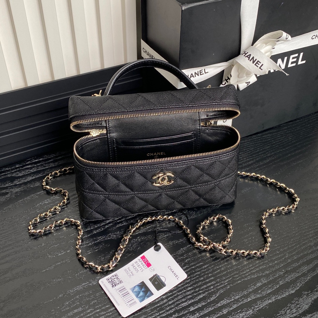 Ch**el LONG VANITY WITH CHAIN 17×19.5×5cm