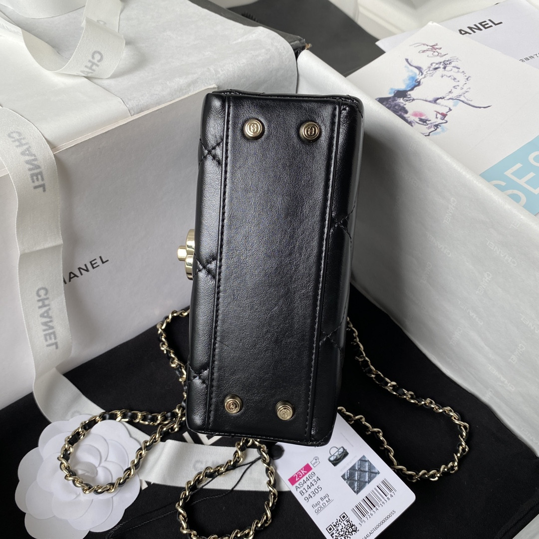 Ch**el 23K WALLET ON CHAIN Handbag 10.5×17×8cm