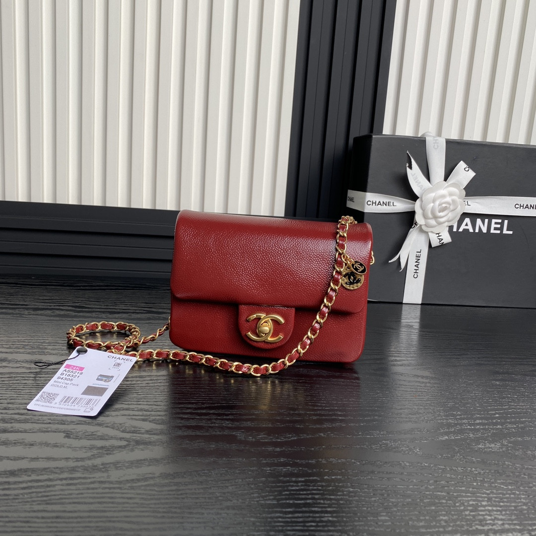 Ch**el MINI FLAP BAG 13×17.5×6cm