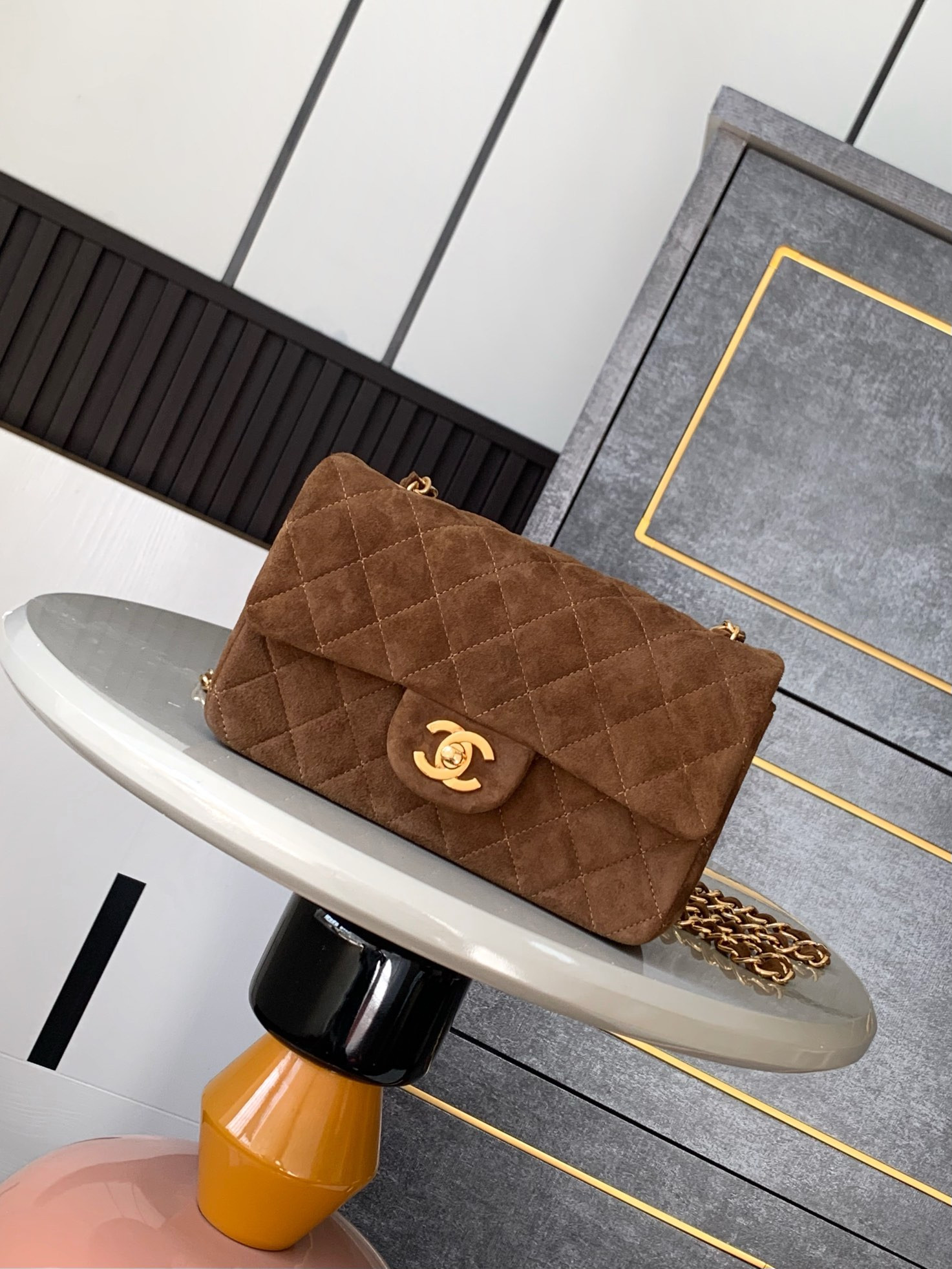 Ch**el MINI CLASSIC 11.12 HANDBAG 20 12×20×6cm