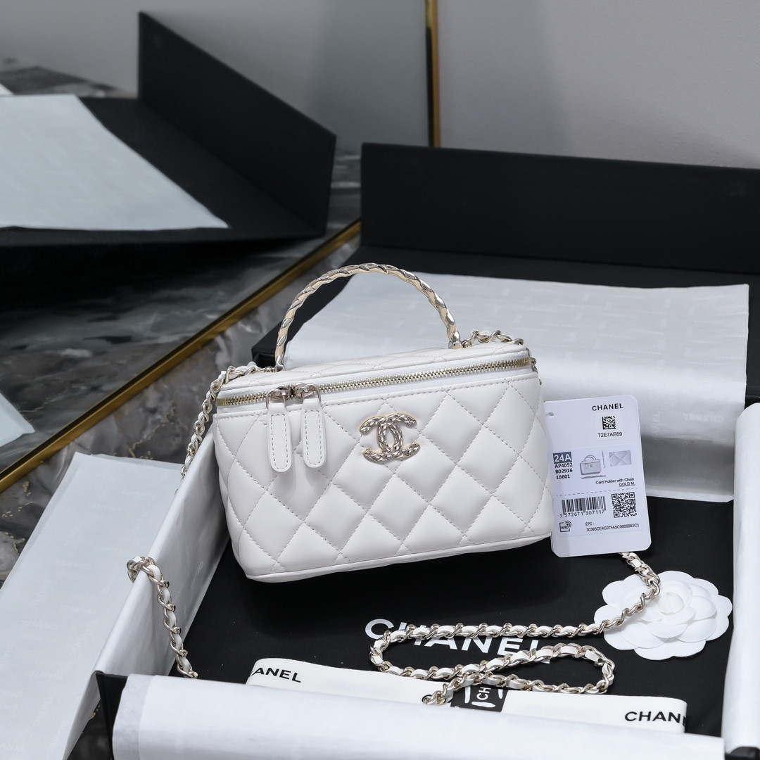 Ch**el Clutch With Chain 10x16x8cm