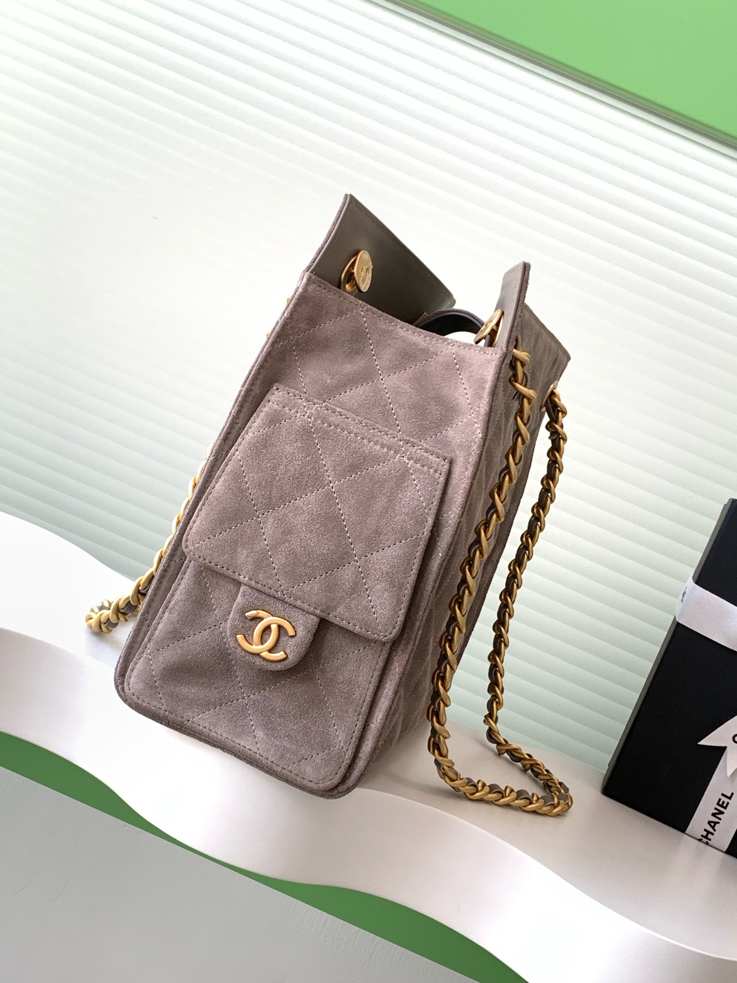 Ch**el shopping bag hobo 26x31x13cm