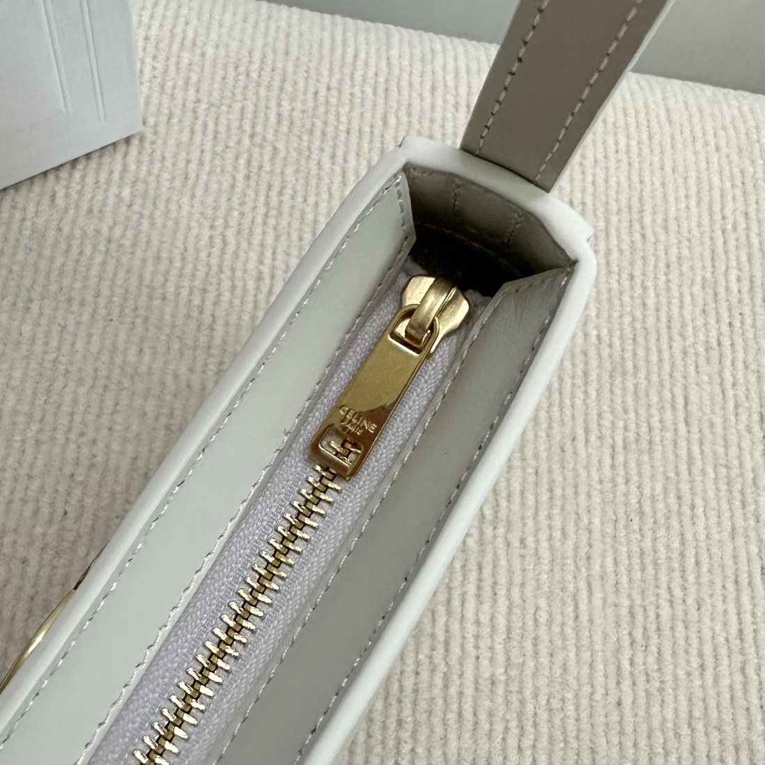 Ce1i*e MEDIUM TILLY BAG in shiny calfskin 22x13.5x4cm