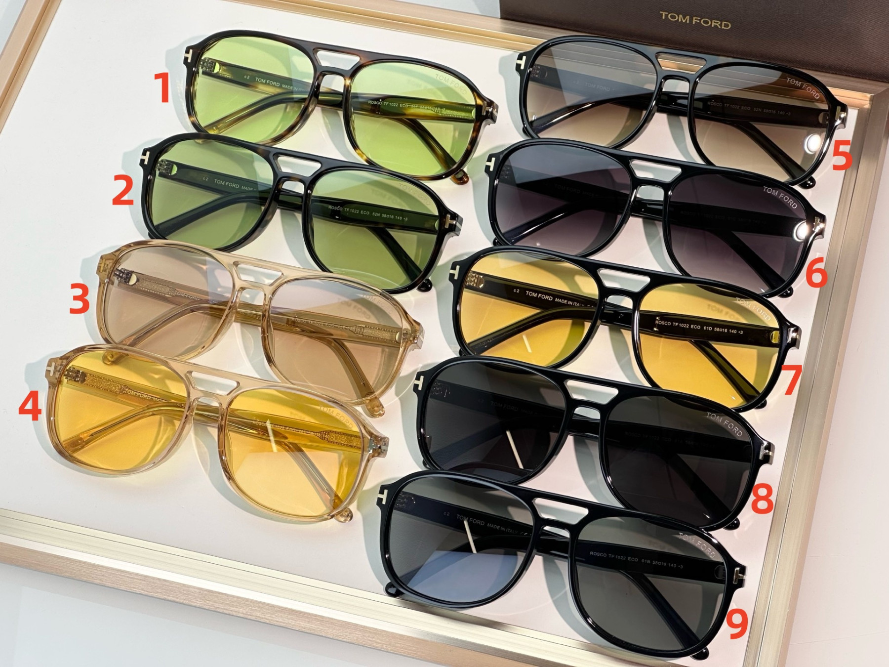 t0m F0rd glasses resco 1022 58-12-140