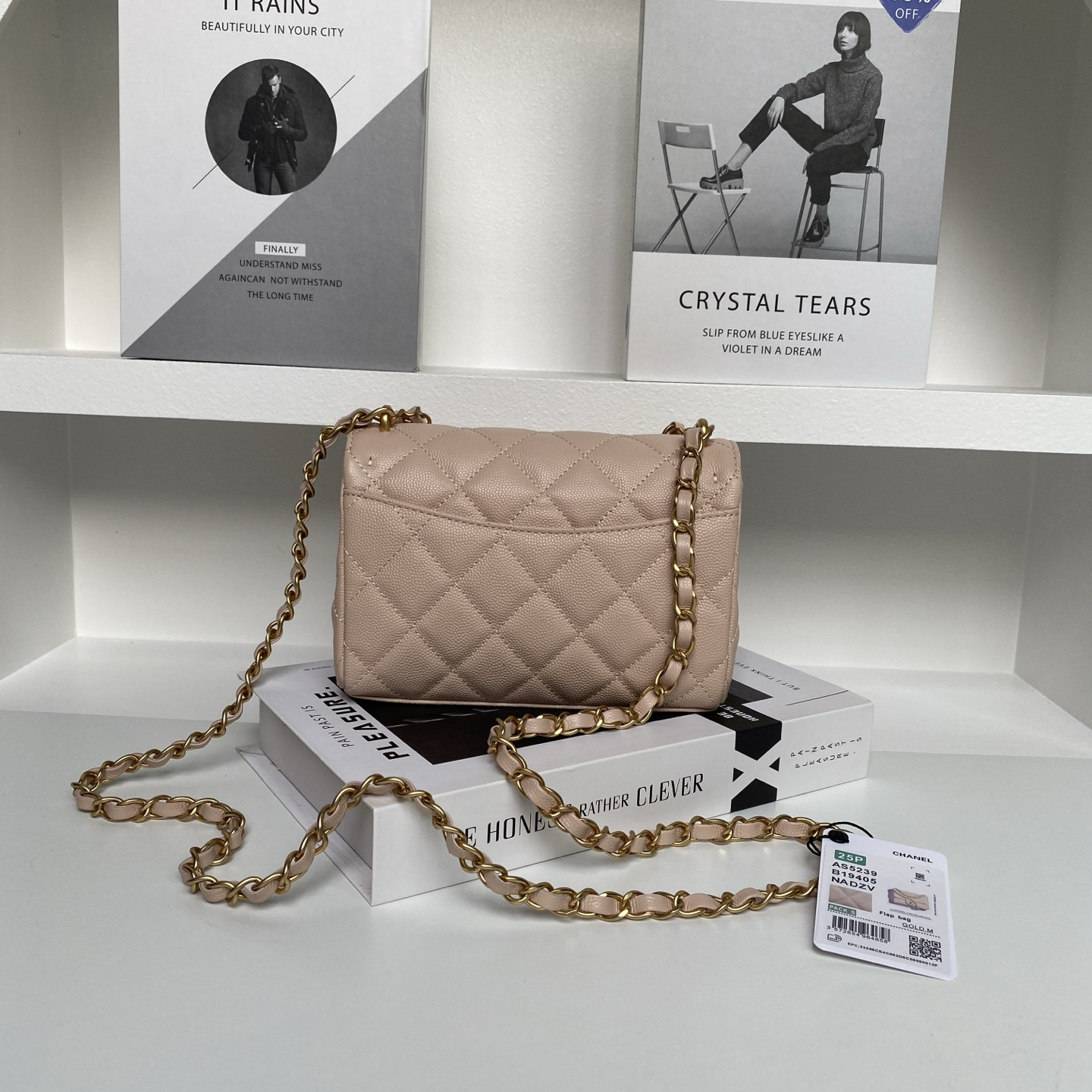Ch**el Flap Handbag AS5239 18×13×5.5cm