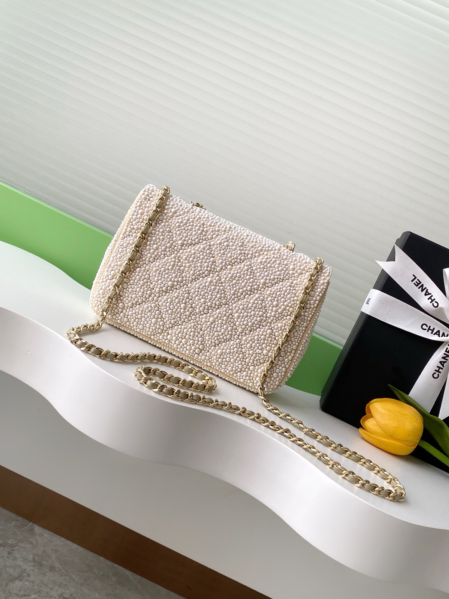 Ch**el CF Evening Bag  AS4297 13x21x8cm