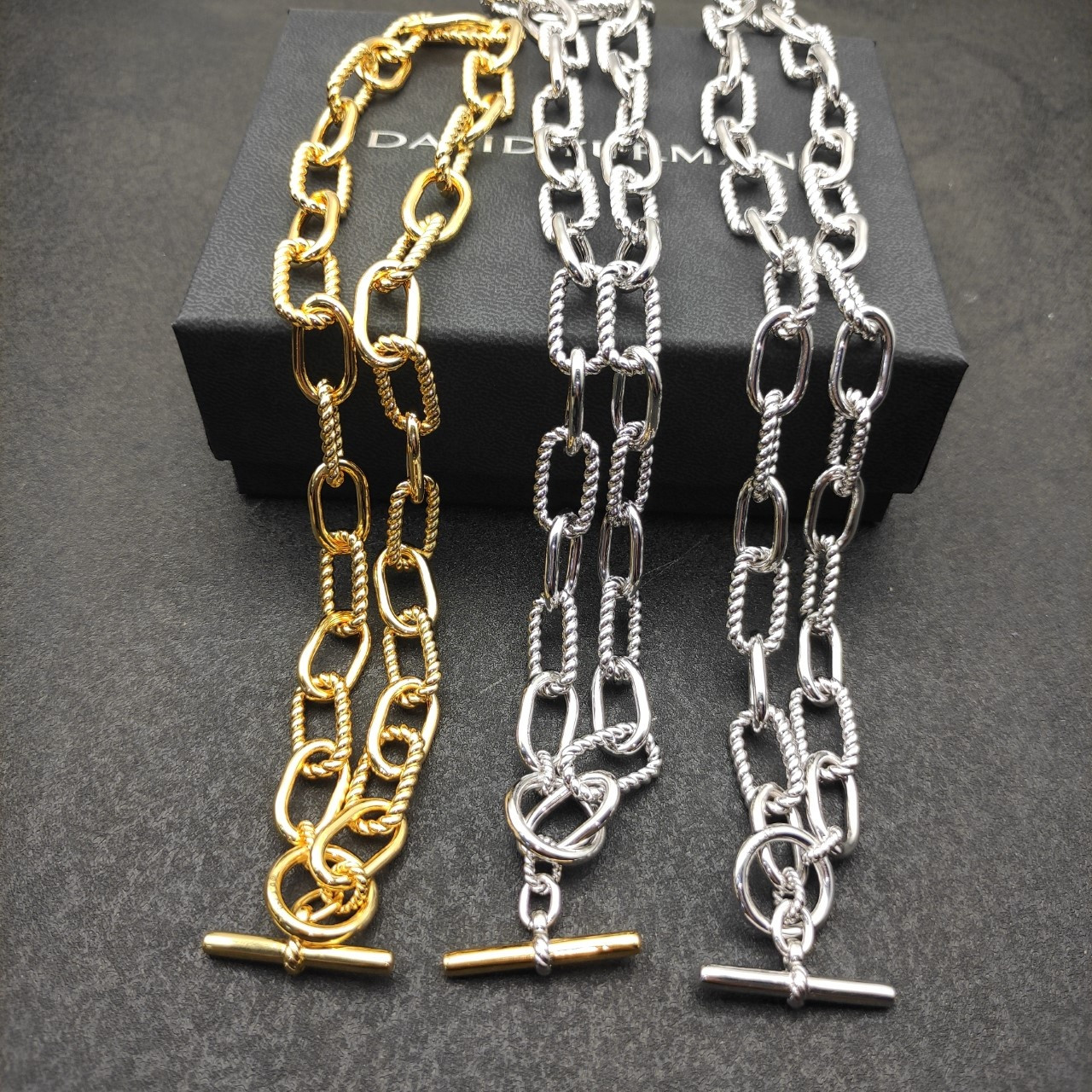 dau1d Yvrm*n 11mm buttonhole necklace(chain length 48cm)