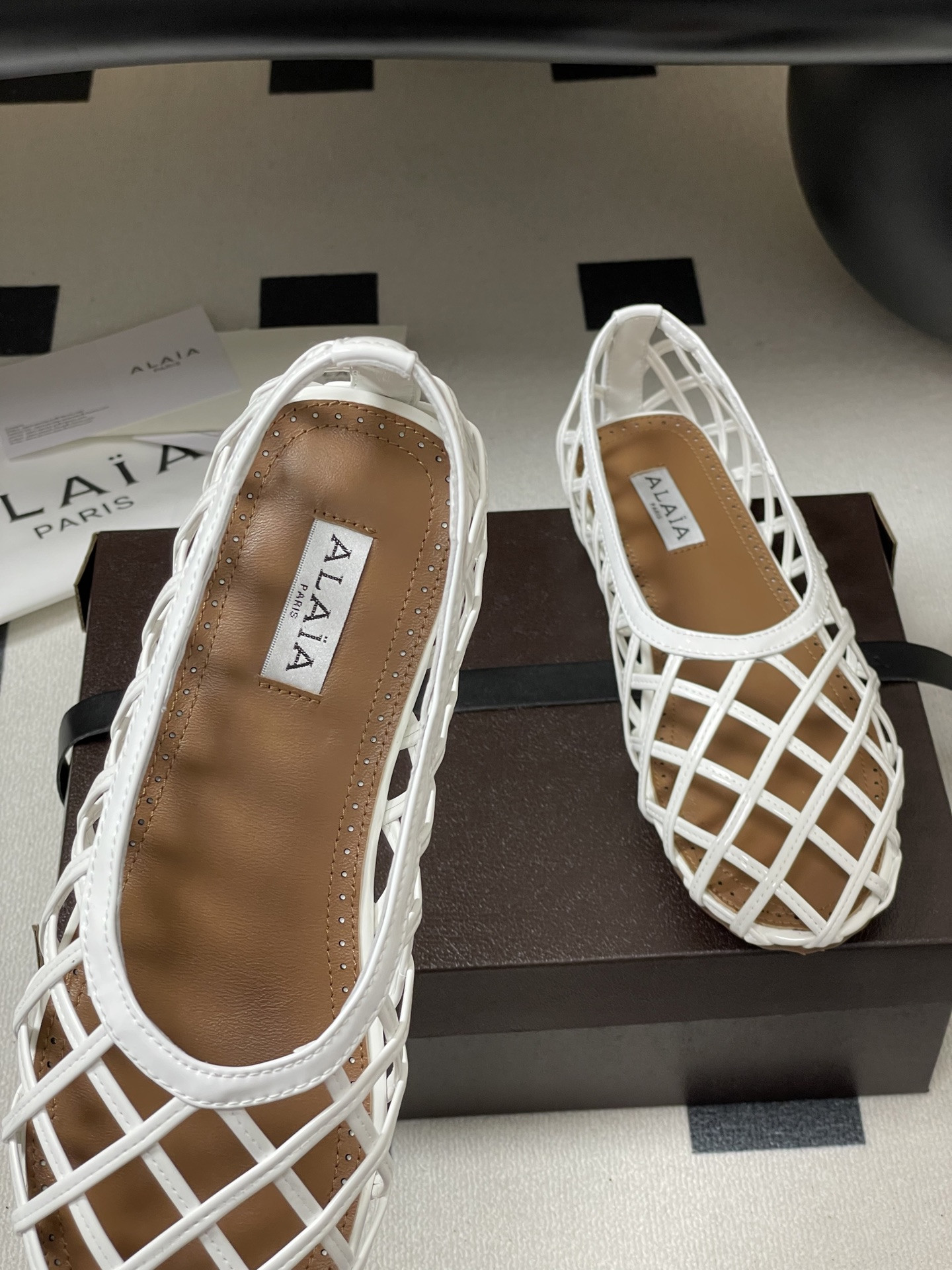 ua alaïa cage ballet flats(cusT0mized size 7-10 days production time)