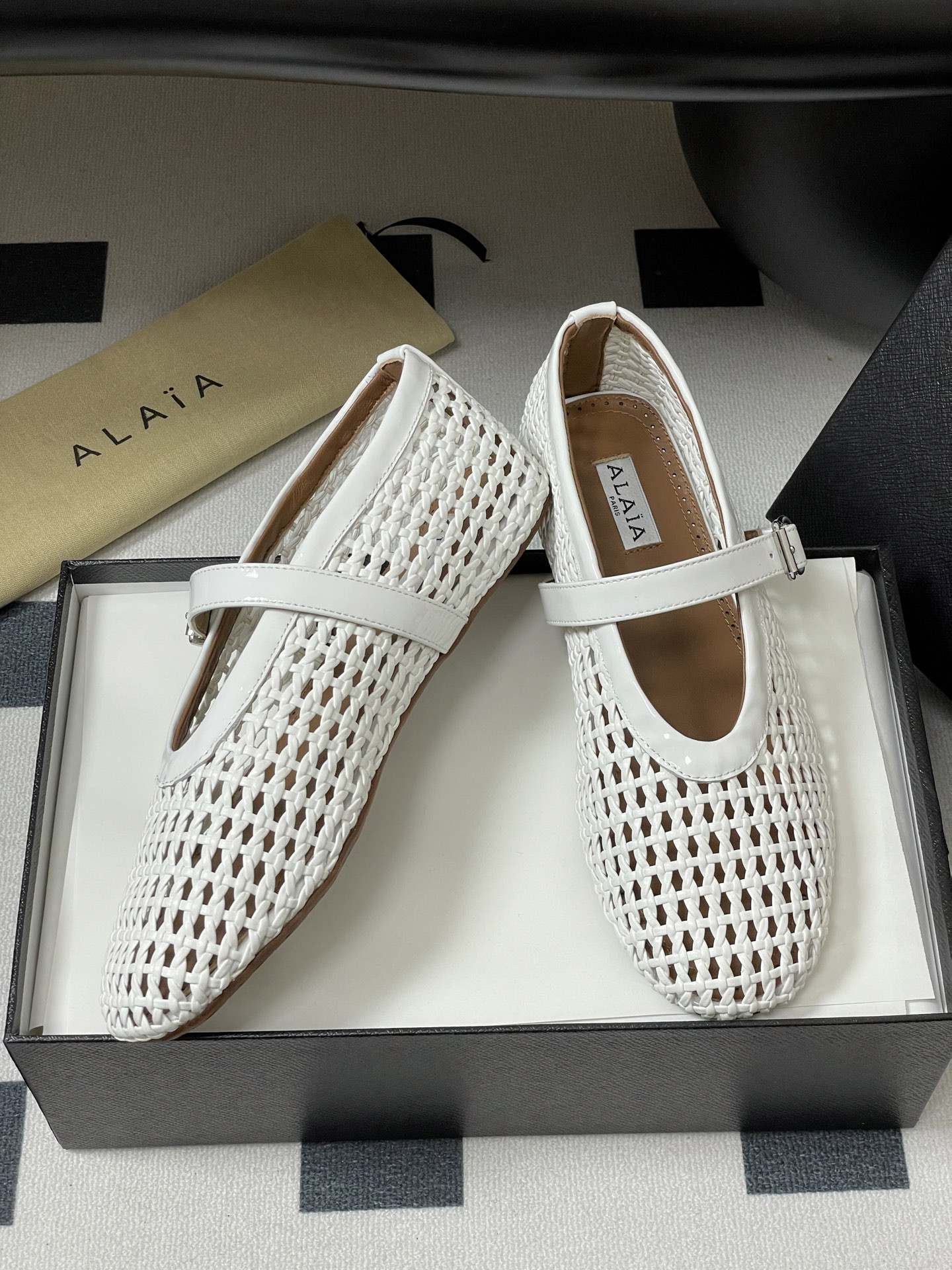 ua alaïa braided ballet flats(cusT0mized size 7-10 days production time)
