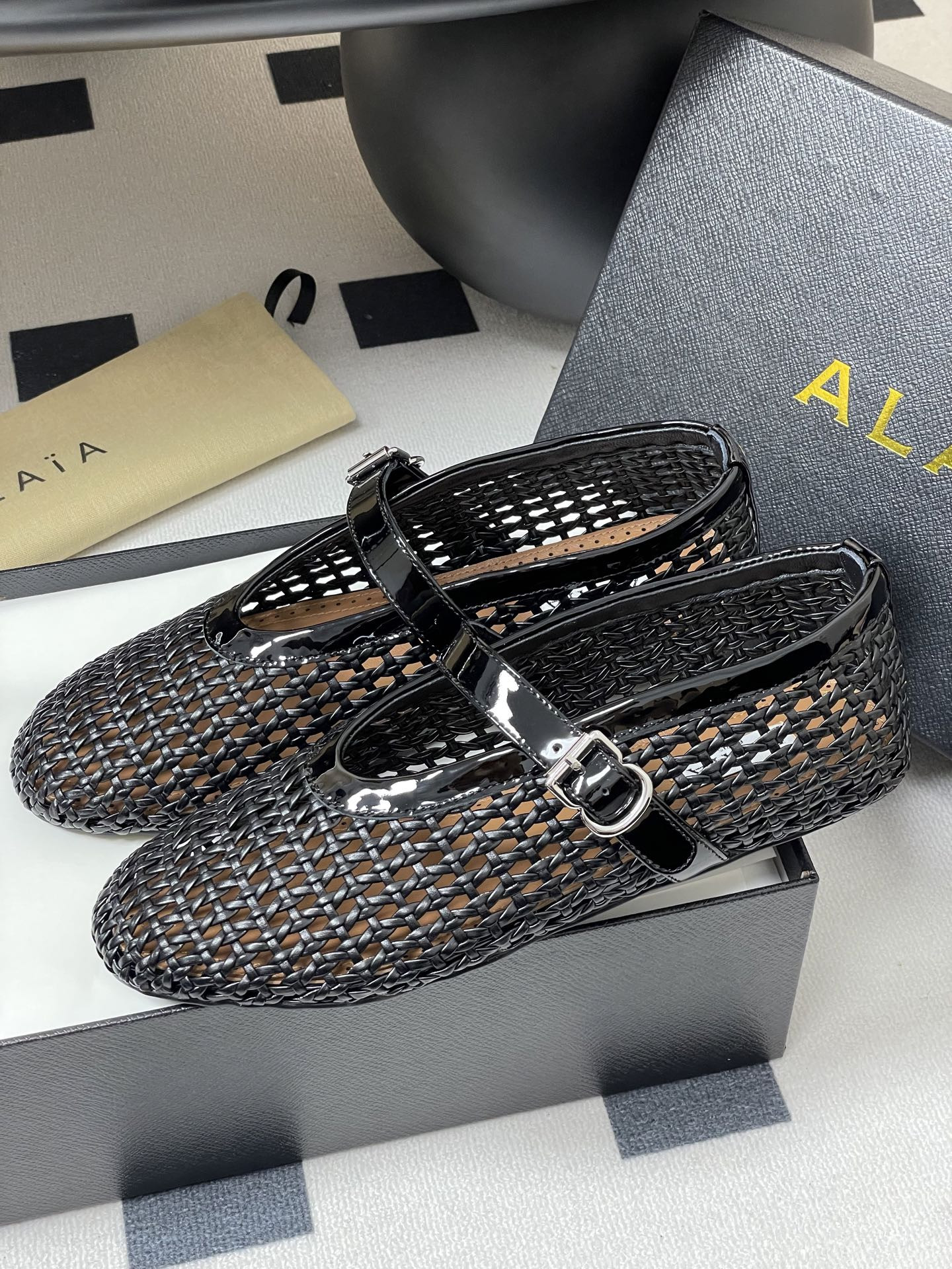 ua alaïa braided ballet flats(cusT0mized size 7-10 days production time)