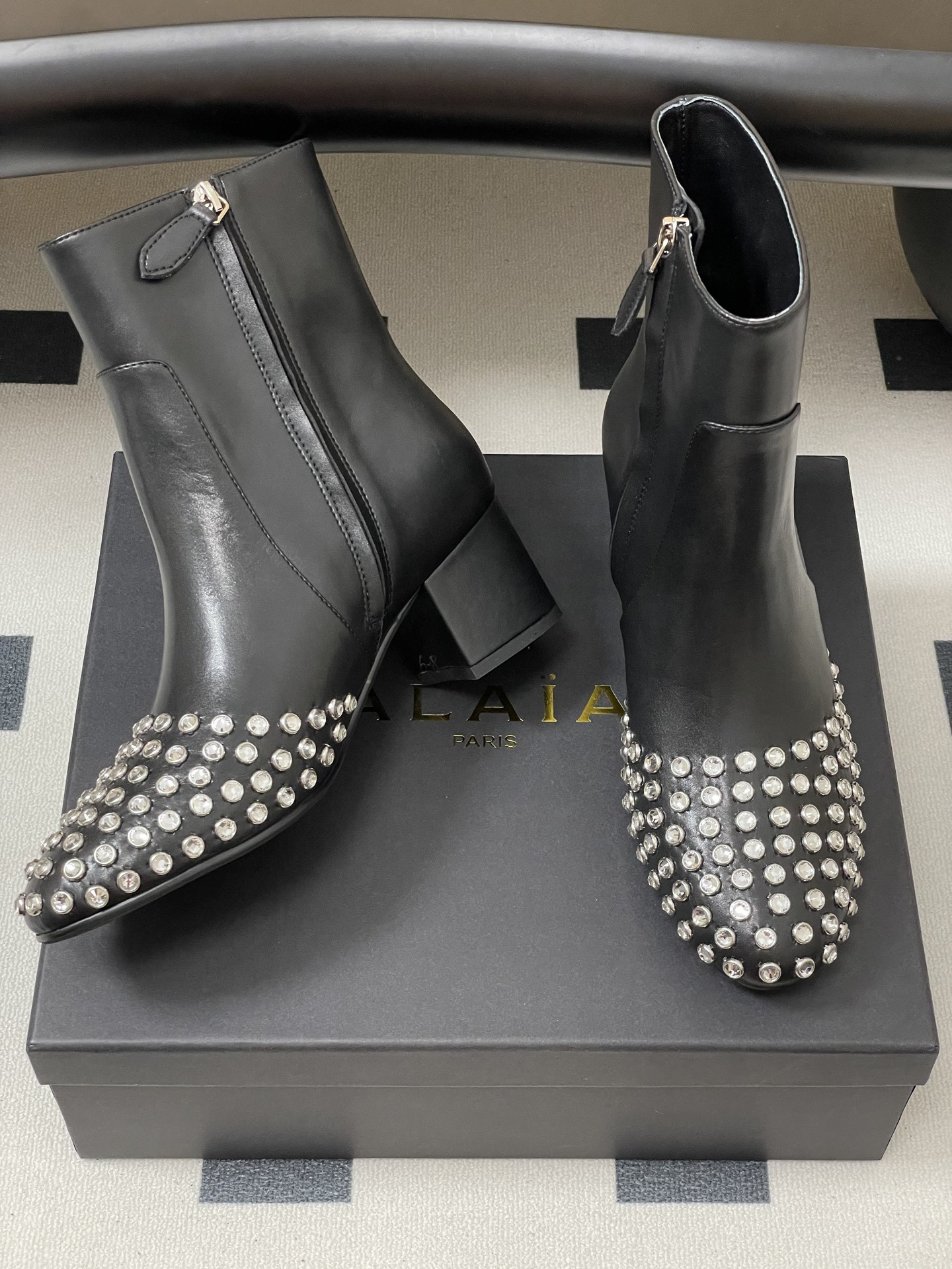ua a1a1a crystal d1am0nd boots 5.5cm heel(cusT0mized size 7-10 days production time)