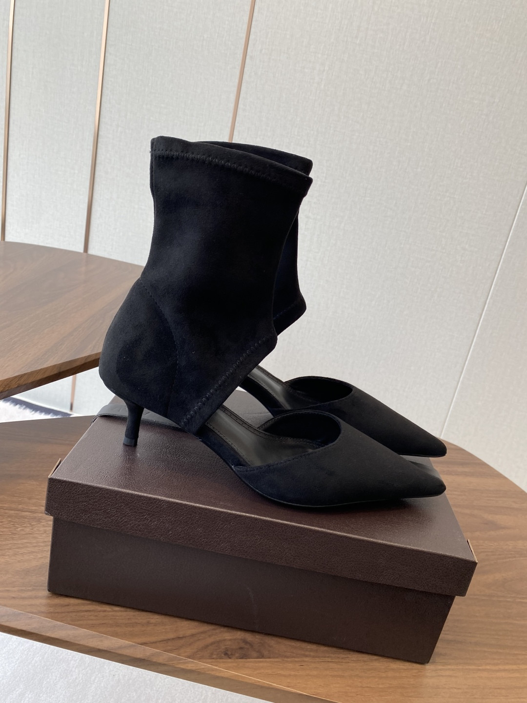 UA A1a1a LOW BOOTS IN STRETCH SUEDE 5.5cm Heel