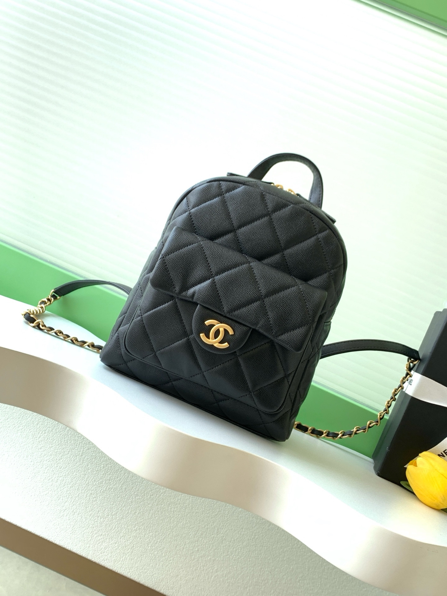 Ch**el backpack 22x22.5x8.5cm