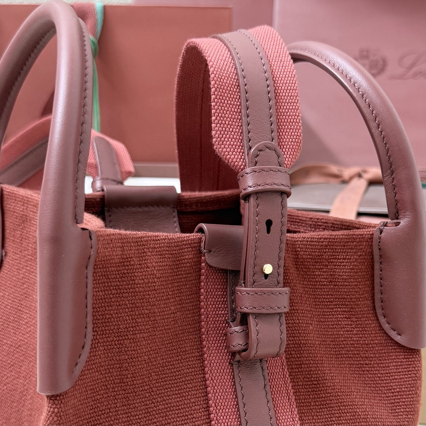 L0r0 P1ana Small Bale Cotton Bag 20x18x17cm