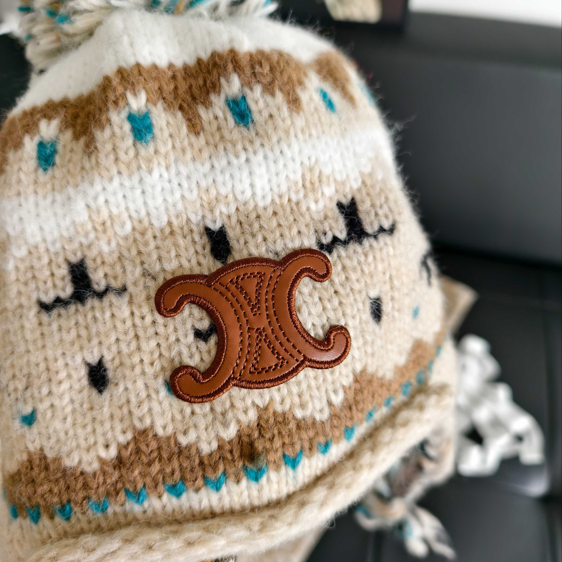 Ce1i*e knit trapper hat