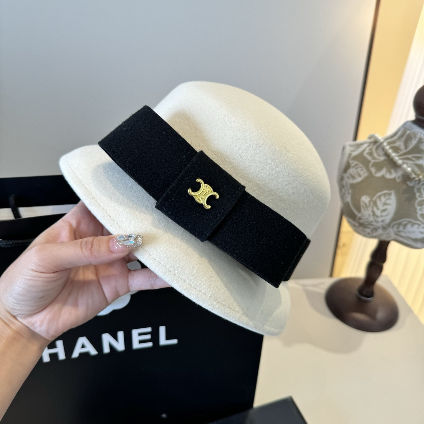 Ce1i*e wool bucket hat 57cm head circumference