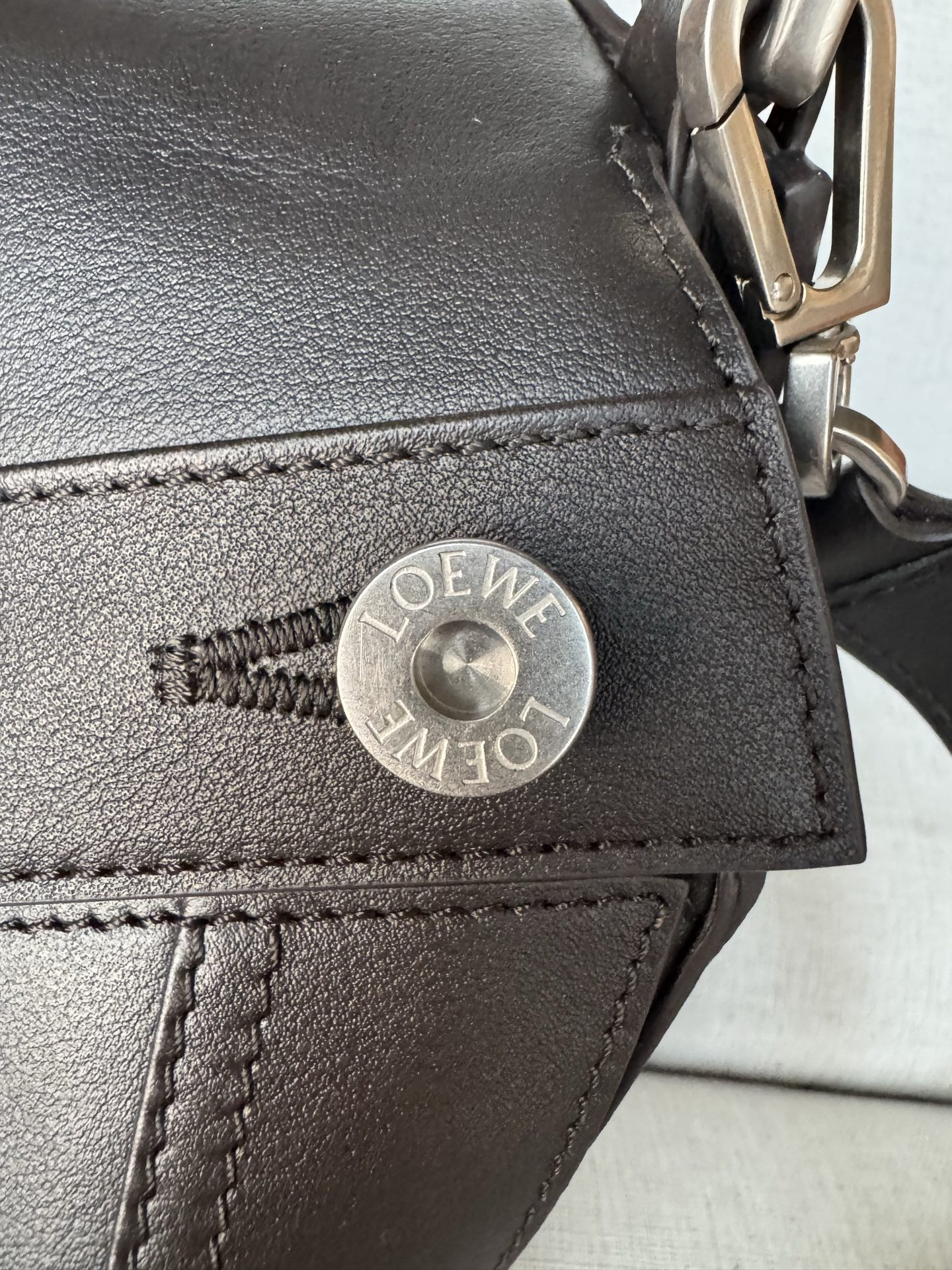 L0ew* panta small puzzle bag in shiny calfskin 16.5x24x10.5cm