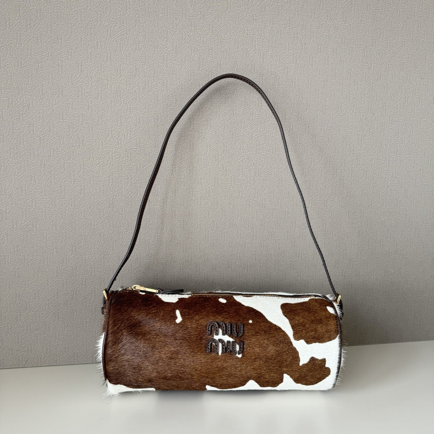 M1v M1v printed leather pouch 9x22x9cm