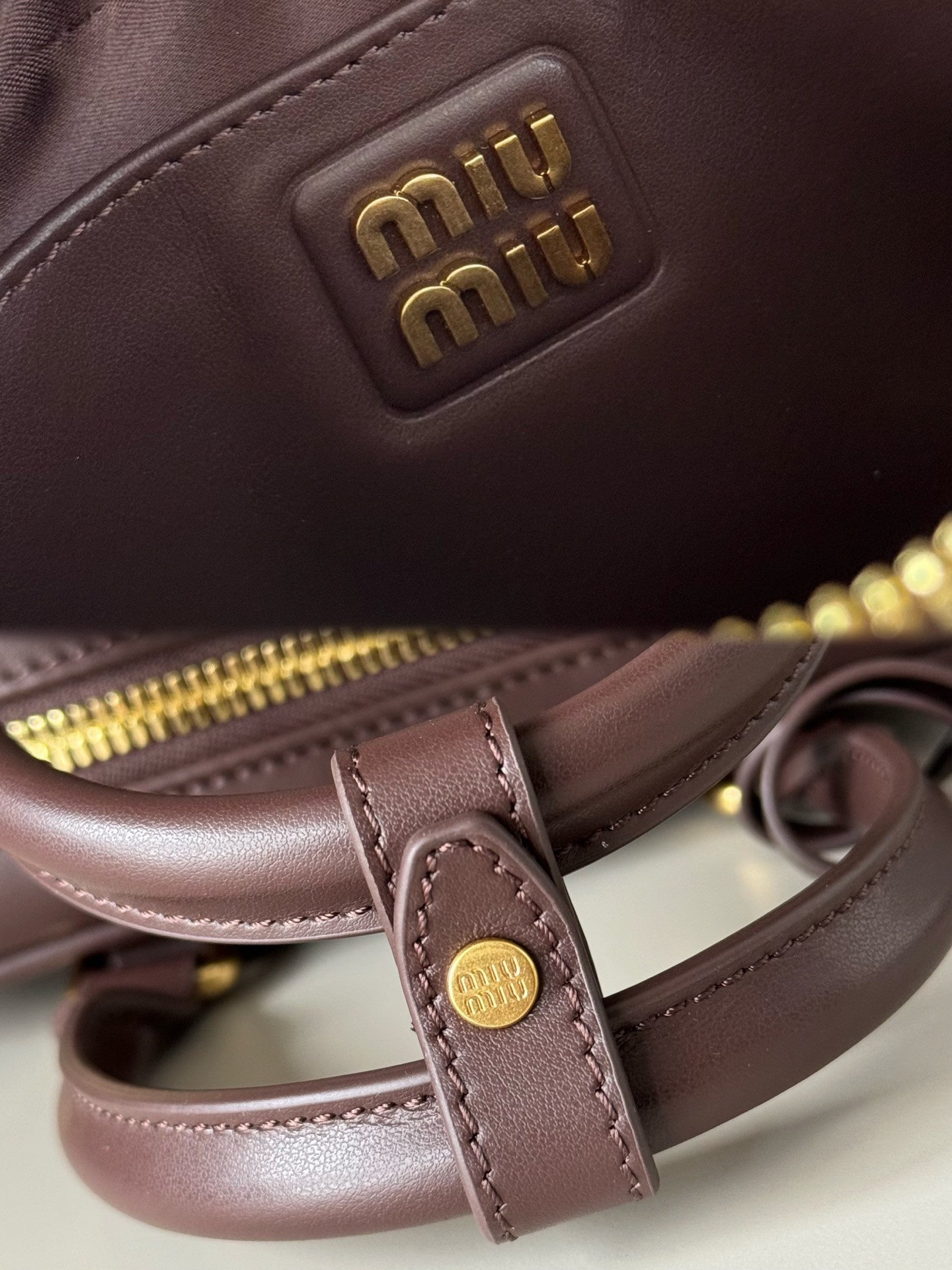 M1v M1v arcadie leather bag 13x19x6cm