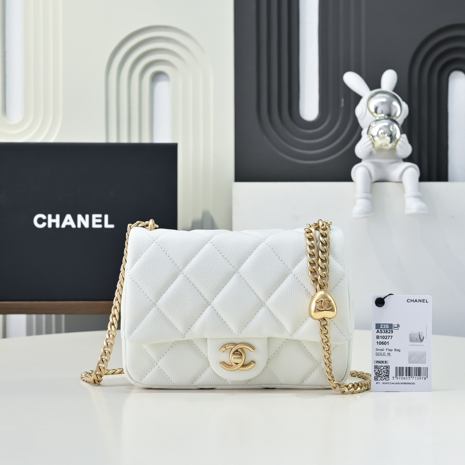 Ch**el 23p flap bag as3829 14x20x8cm