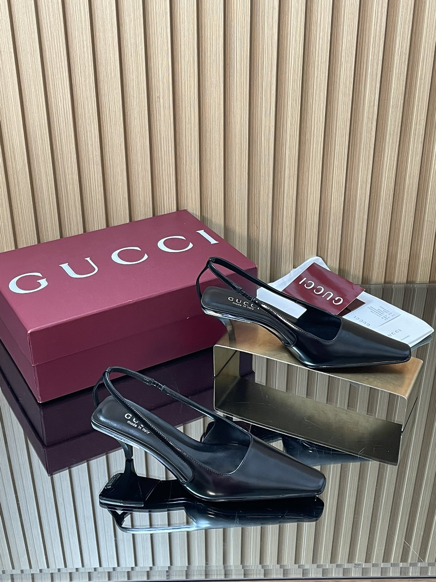 ua Gvc*1 slingback with crystal logo 5.5cm heel