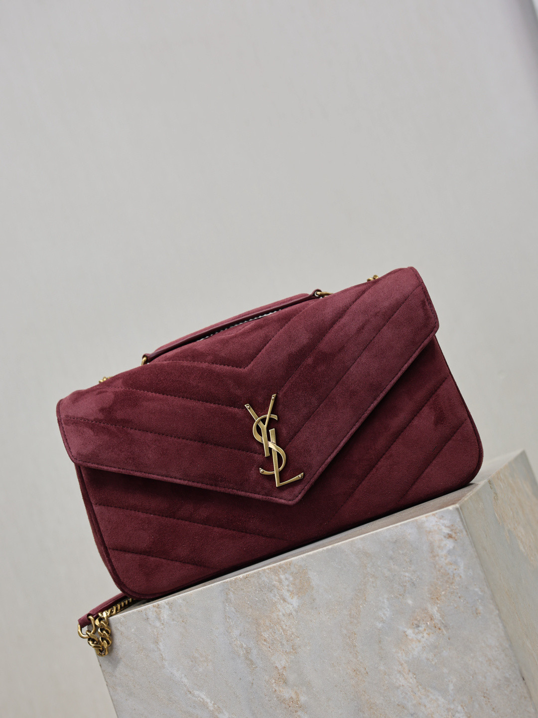 Y51 loulou medium in suede 29x17x8cm